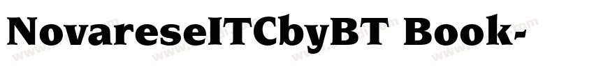 NovareseITCbyBT Book字体转换
